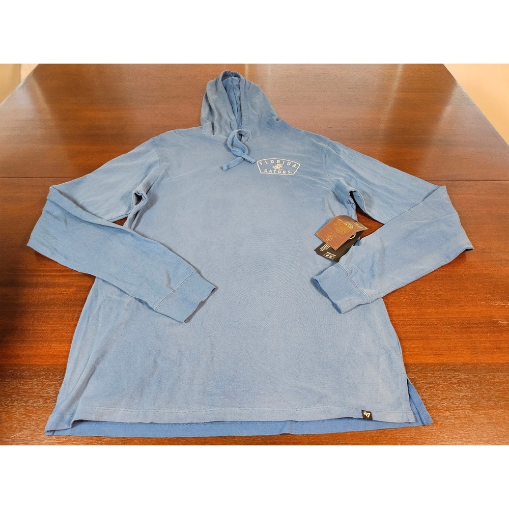 47 Brand Florida Gators College Vault Hooded Long Sleeve T-Shirt Blue Mens XL